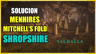 Solución Menhires Mitchells Fold Shropshire  Assassins Creed Valhalla [upl. by Floridia]