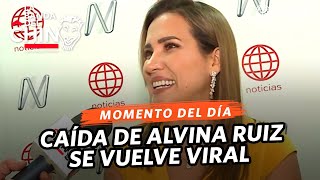 La Banda del Chino Caída de la reportera Alvina Ruiz se vuelve viral HOY [upl. by Eeuqram]