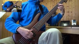 Lullaby of Birdland Solo bass [upl. by Etnemelc]