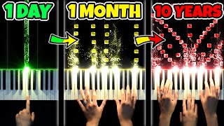 1 DAY vs 10 YEARS of PIANO [upl. by Kauffmann370]