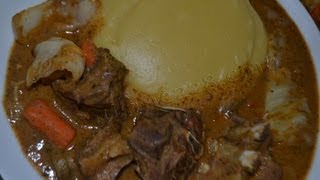 Sauce arachide mafé amp fufu cuisine togolaise [upl. by Hgiel]