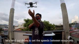 LITCHI app waypoint tutorial DJI mini 2 [upl. by Gnehc]