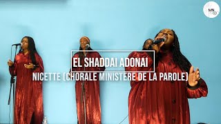 El Shaddai Adonai  Nicette Ministère de la Parole [upl. by Enialedam123]