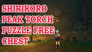 Shirikoro Peak Torch Puzzle Chest Unlock Genshin Impact [upl. by Slerahc600]