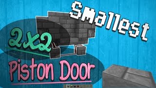 Minecraft 111 How to Tiny 2x2 Door  Observer Blocks [upl. by Onailil308]