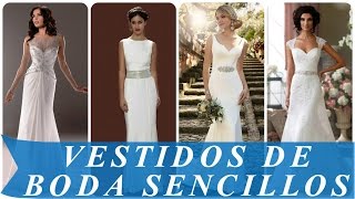 Vestidos de boda sencillos [upl. by Hluchy149]