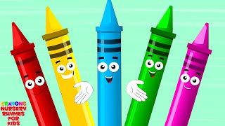 crayons ten in the bed  nursery rhymes  crayons song  kids song  childrens rhymes [upl. by Appolonia]