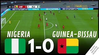 AFCON2023 Nigeria 10 GuineaBissau  HIGHLIGHTS • Simulation amp Recreation from Video Game [upl. by Hashim]