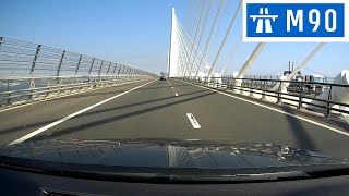 M90 Queensferry Crossing  Northbound new Forth Road bridge [upl. by Seligmann751]