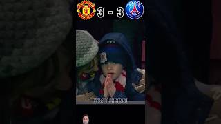 PSG VS Man United 2022 UCL Final Messi Neymar vs Ronaldo 🔥 shorts football [upl. by Bois]