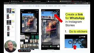 How to Add a Link to Whatsapp in Instagram [upl. by Luzader202]