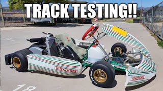 2020 Tony Kart 401R 125cc Rotax  Track Testing at Canberra Fairbairn Park Go Kart Race Track [upl. by Airrat]