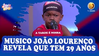 Músico João Lourenço revela que tem 29 anos  A Tarde é Nossa  TV ZIMBO [upl. by Relyhcs]