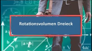 Rotationsvolumen Dreieck [upl. by Ahsinra]