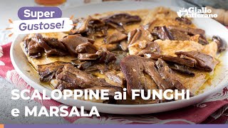 SCALOPPINE di PETTO di POLLO ai FUNGHI PORCINI e MARSALA un secondo originale sfizioso e facile 🍗🍷 [upl. by Reinald]