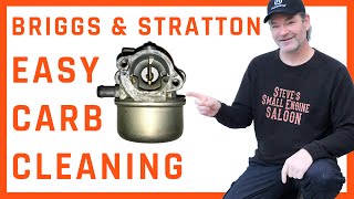 Easiest Way To Clean A Metal Briggs Carburetor [upl. by Ellierim]