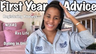 First Year Advice NSFAS RegistrationDating in Uni Res LifeFirst Year Advice South Africa UWC [upl. by Jourdan]