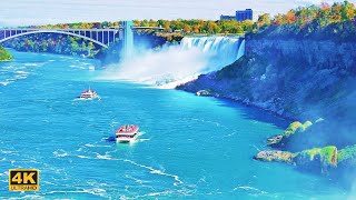 NIAGARA FALLS Beautiful Autumn  4K [upl. by Yahsal515]