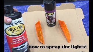 How to spray tint your corner lights [upl. by Jeane383]