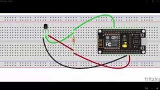 ds18b20 with Esp8266 NodeMcu [upl. by Statis]