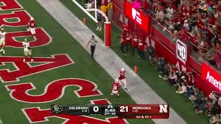 Rahmir Johnson Touchdown Catch vs Colorado 2024 [upl. by Ennalorac]