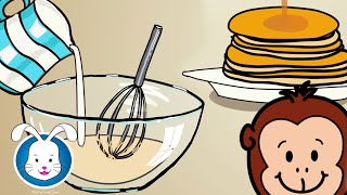 Pancake Song  Pat A Cake amp More Nursery Rhymes  Includes Easy Pancake Recipe Easy [upl. by Ehtyaf]