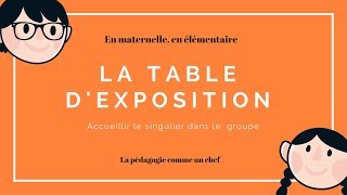 la table dexposition [upl. by Luba]