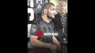 Khabib Nurmagomedov on fighting Nata Diaz 🥶 khabib ufc mma mmafighter shortsvideo [upl. by Leahkim]