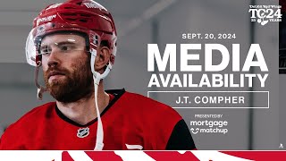 JT Compher Training Camp Media  Sept 20 2024 [upl. by Dunstan881]