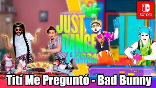 Just Dance 2024  Tití Me Preguntó Barbecue Version 2 Players MEGASTAR Gameplay Nintendo Switch [upl. by Orlene]