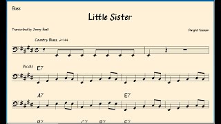 Little Sister  Bass Chart  Free Download [upl. by Palermo277]