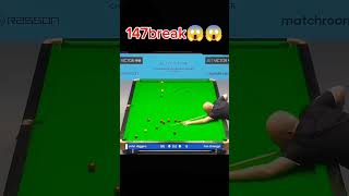 John Higgins 147 break 😱😱snookers  shorts [upl. by Erual]