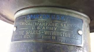 US hand crank gas attack siren [upl. by Seftton]