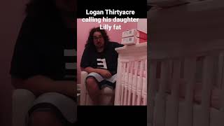 SML Logan Thirtyacre calling his daughter Lilly fat chilly supermariologan [upl. by Theona]