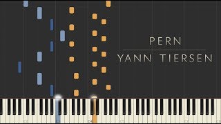 Pern  Yann Tiersen \\ Synthesia Piano Tutorial [upl. by Cohl319]