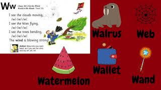 Jolly Phonics song Group 5 w song [upl. by Eehsar]