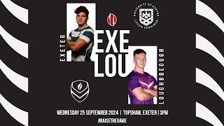 Exeter vs Loughborough  Mens BUCS Super Rugby [upl. by Nisay]