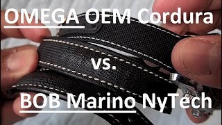 OMEGA OEM Cordura Strap vs BOB Marino NyTech Strap [upl. by Cherish]