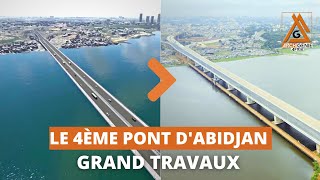 🟠REPORTAGE LE 4ème PONT DABIDJAN  CÔTE DIVOIRE 2023 LES TRAVAUX [upl. by Troyes980]