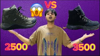 GOLDSTAR RS2500 VS RS3500 TREKKING SHOES😱 GOLDSTAR TREKKING SHOES IN NEPAL  GOLDSTAR HIKING SHOES [upl. by Witte71]