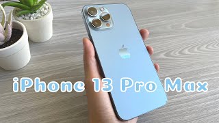 iPhone 13 Pro Max Sierra Blue Unboxing [upl. by Bushweller]