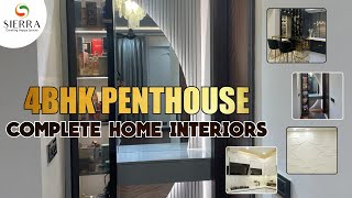 Bestech Parkview 4BHK Home Interiors  4BHK PENTAHOUSE Interiors Gurgaon  Best Interiors Gurgaon [upl. by Tyree602]