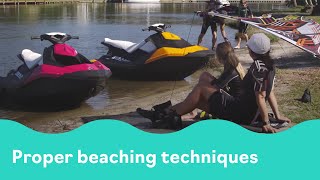 How to Anchor a Personal Watercraft on the Beach  SeaDoo [upl. by Elroy588]