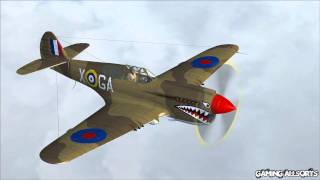 FS2004 IRIS Curtiss P40 Warhawk freeware HD 1080p [upl. by Lal]