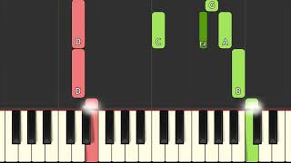 Adeste Fideles piano tutorial [upl. by Celinda286]