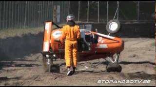 Rallycross Valkenswaard rollover crash [upl. by Gunas]