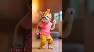 pink colour cat dancetrendingshorts cat shortsfeed funnycatvideos [upl. by Eelyma152]