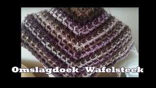 Omslagdoek wafelsteek van Lien de Haan en Wendy Rademaker [upl. by Ardnahc]