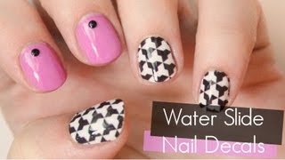 How to Use Water Slide Nail Decals  TotallyCoolNails [upl. by Willms]