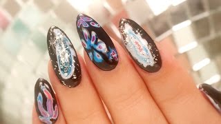 Geode Nails  Filing Experiments [upl. by Imefulo414]